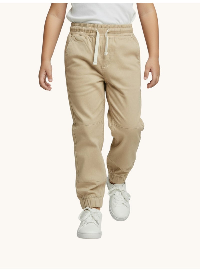 فكتور اند جين بنطلون رياضي للأولاد بنمط الكارجو بلون رملي - Image 1